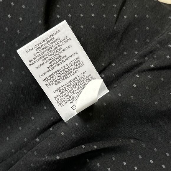 New Express Blazer Women's Size 10 Stretch Black Lined Jacket Open Front Career - Picture 9 of 9